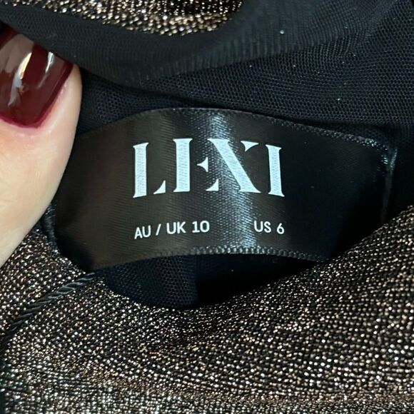 NWT LEXI CALIX DRESS IN COCOA - Picture 11 of 12